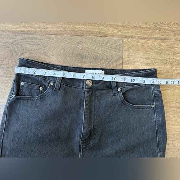 NWT ASOS Urban Revivo Split Hem Stretch Black Jean Size 6 - Picture 8 of 10